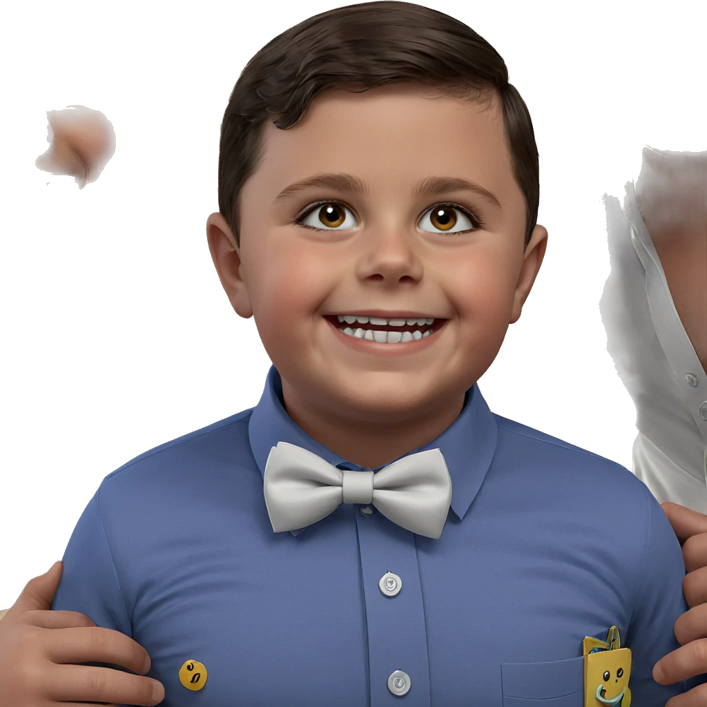 boys in bowties smiling emoji