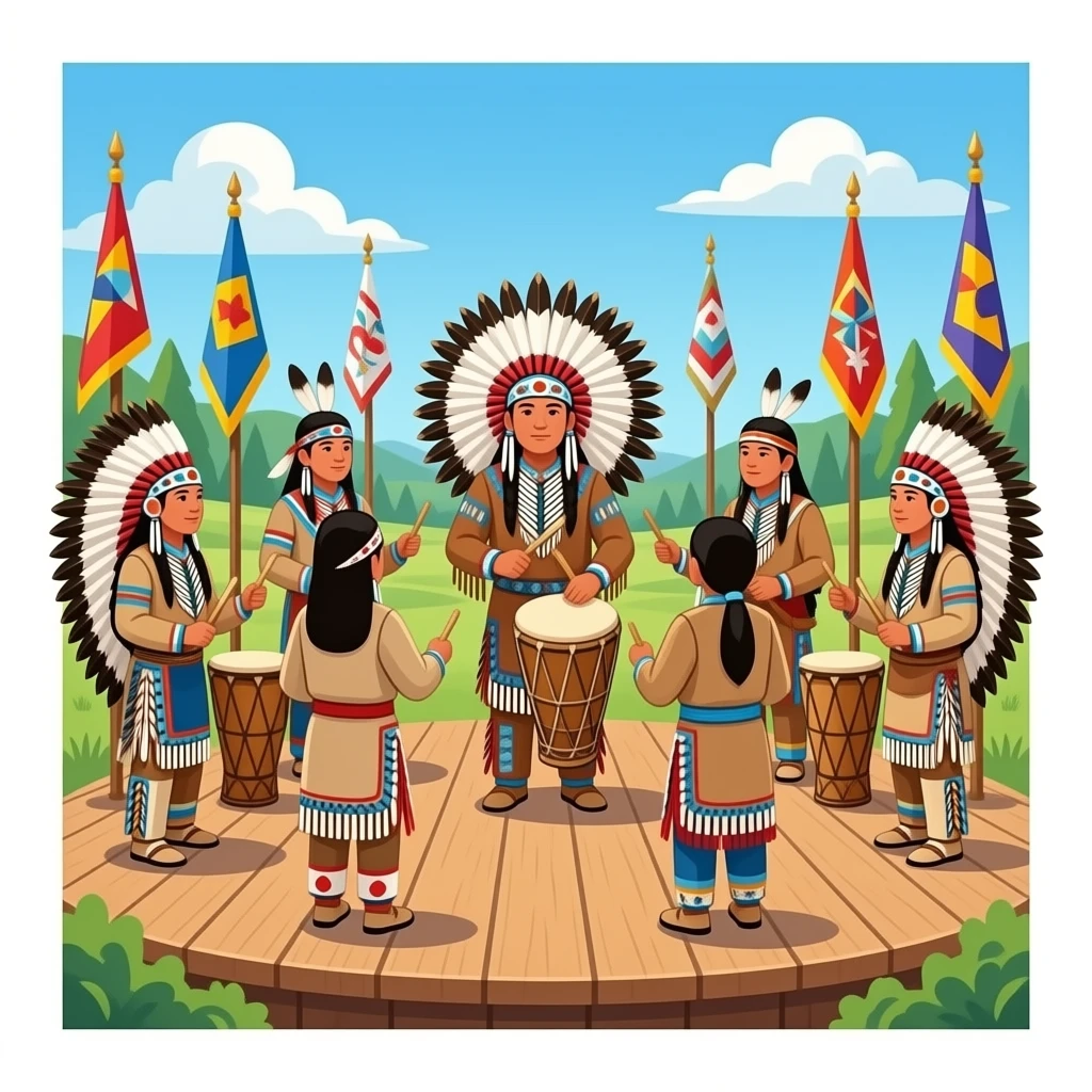 native american pow wow emoji