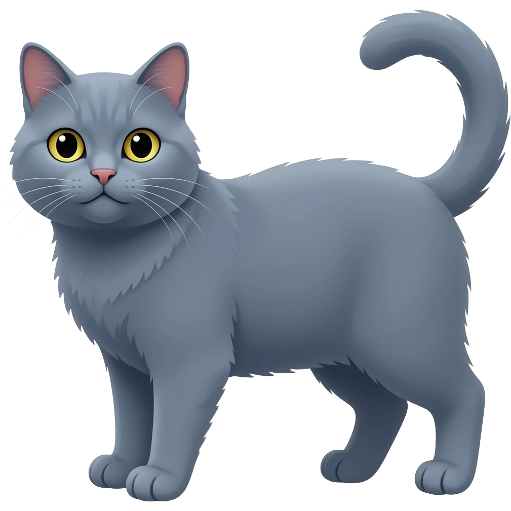 British Cat blue emoji