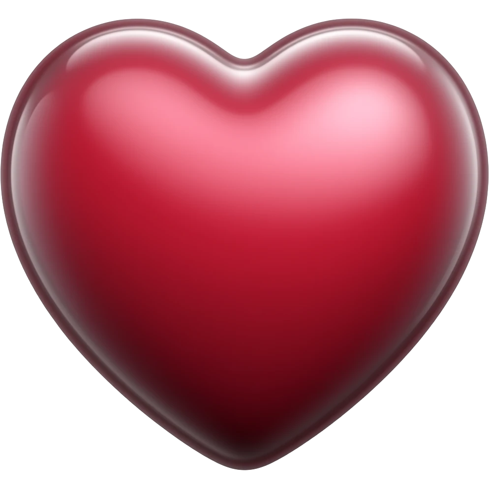 Maroon heart emoji
