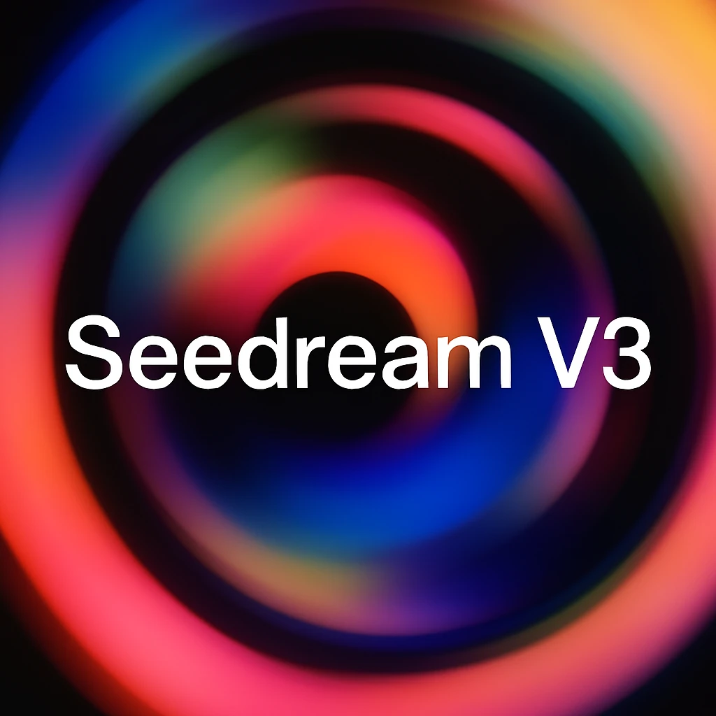 remake this and make "Seedream V3" bit bigger emoji