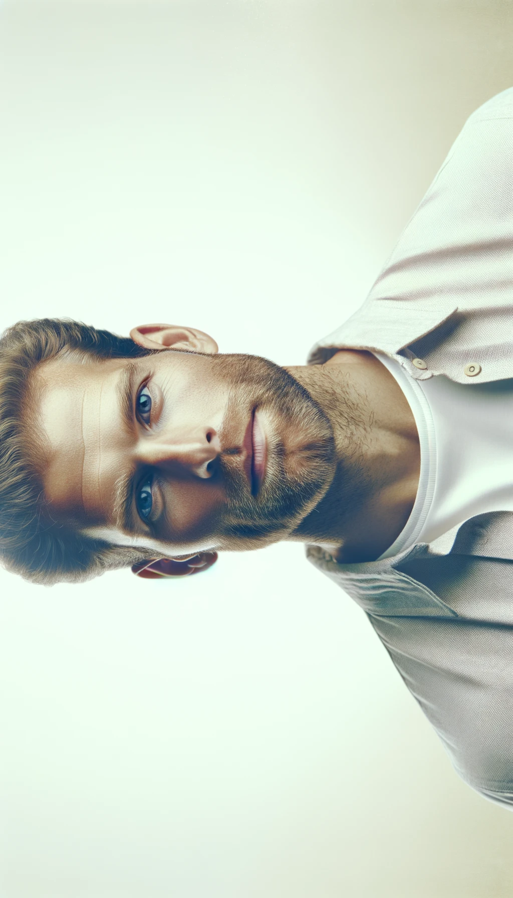 un uomo forte e in salute che esprime potere grazie al suo testosterone, con sfondo chiaro neutro, iperrealistico 4k emoji