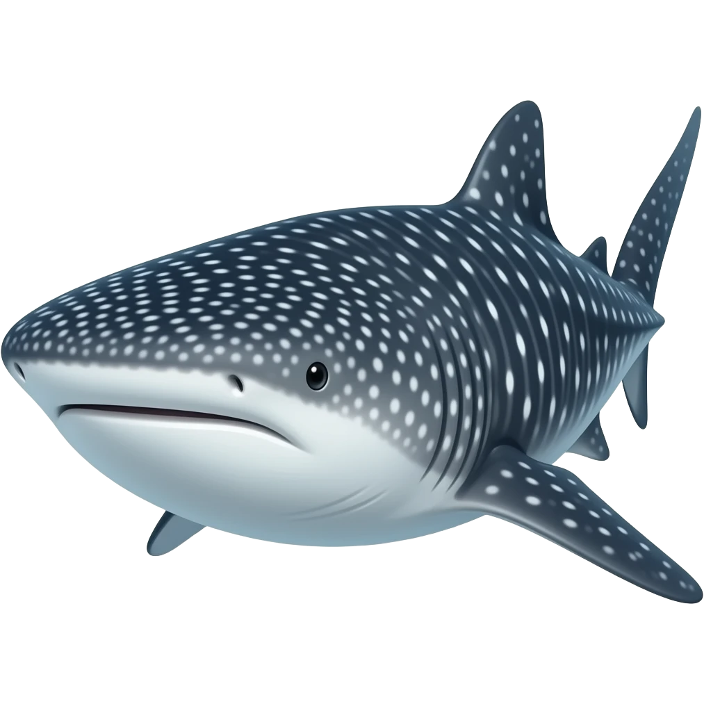 A real whale shark emoji