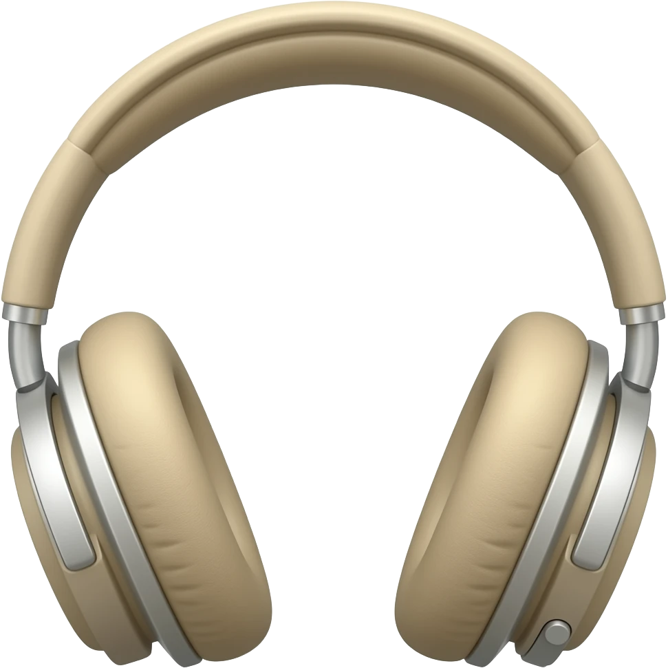 Headphones beige emoji