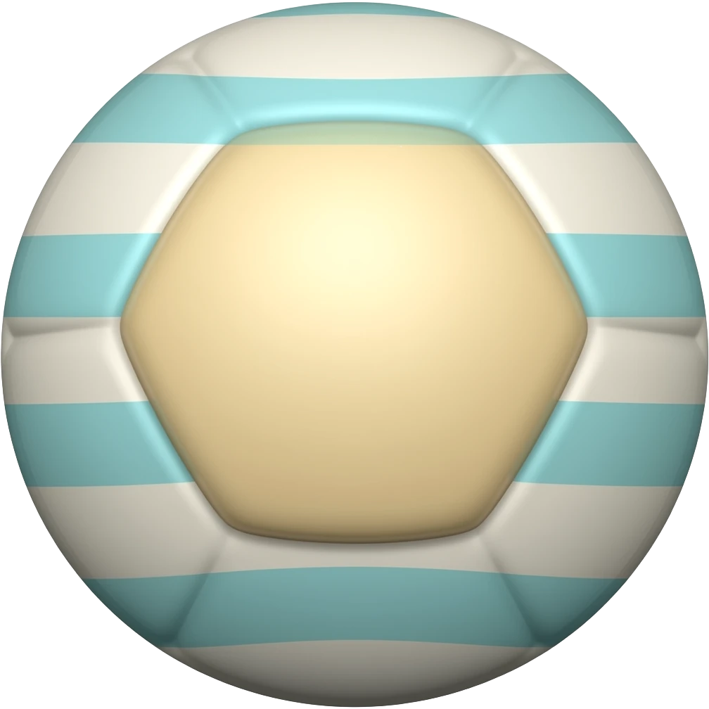 kids ball with stripes emoji