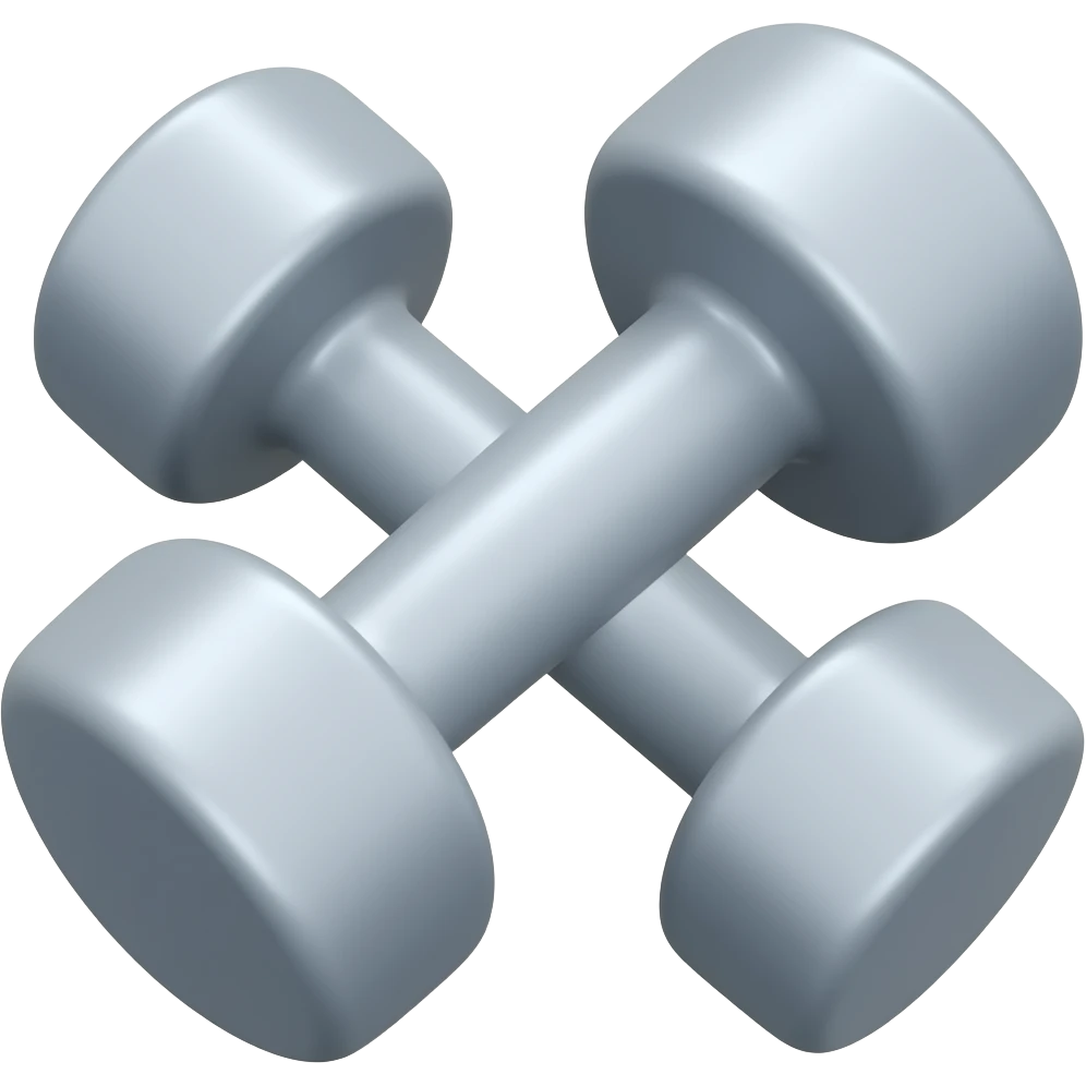 dumbels small ones in grey emoji