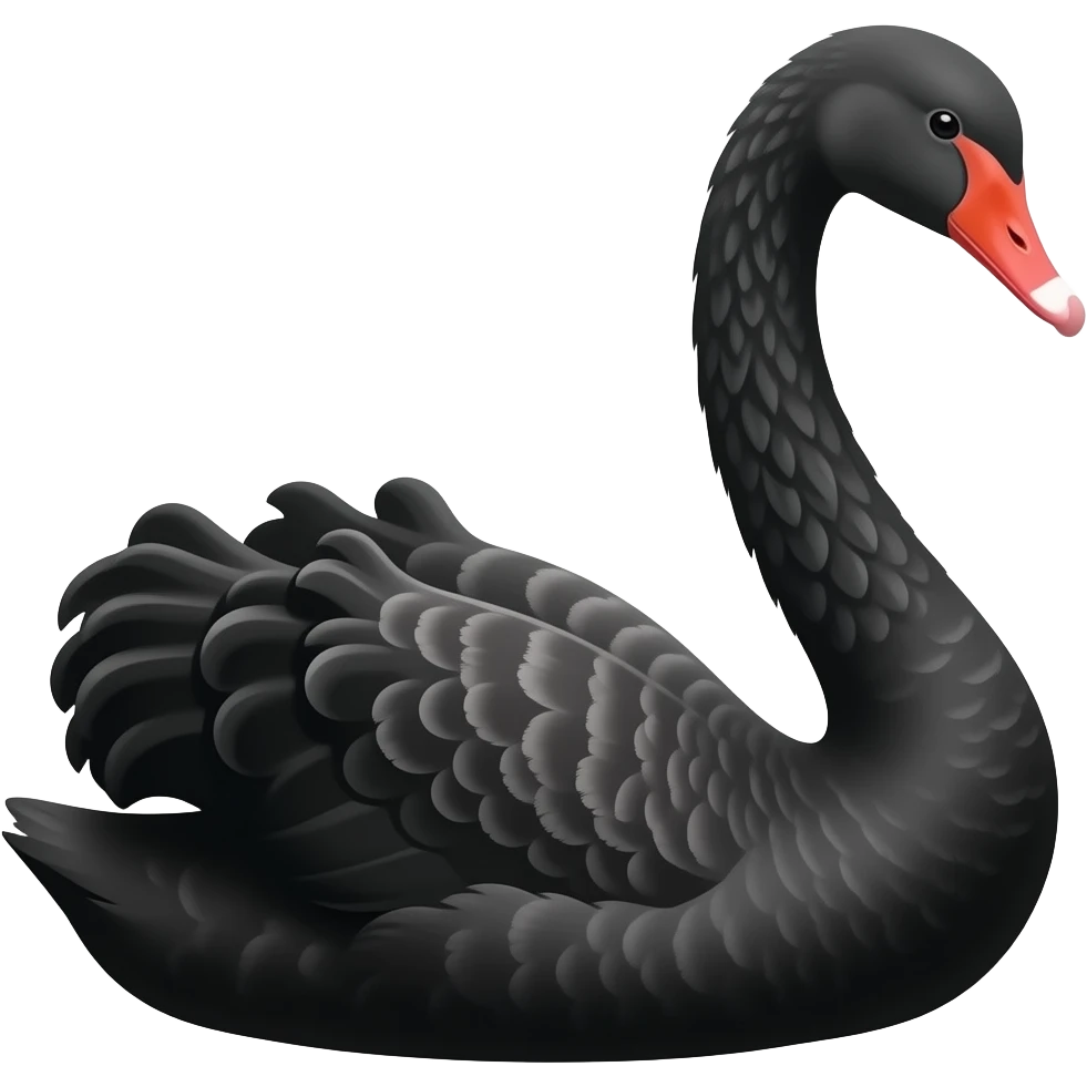 Black swan emoji generator 🦢 black color emoji