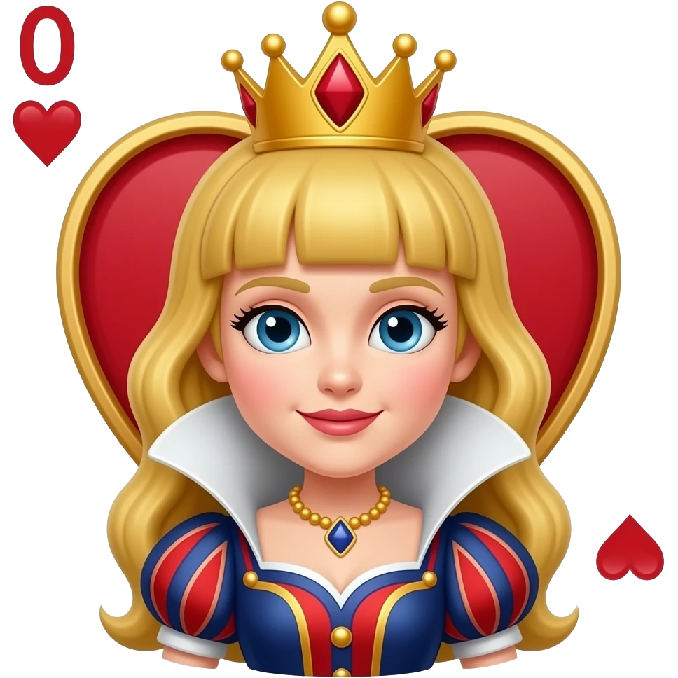 The Strawberry Queen of Hearts emoji