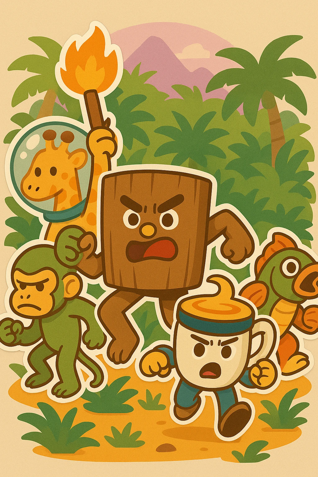 Convert to stickers, keep background emoji