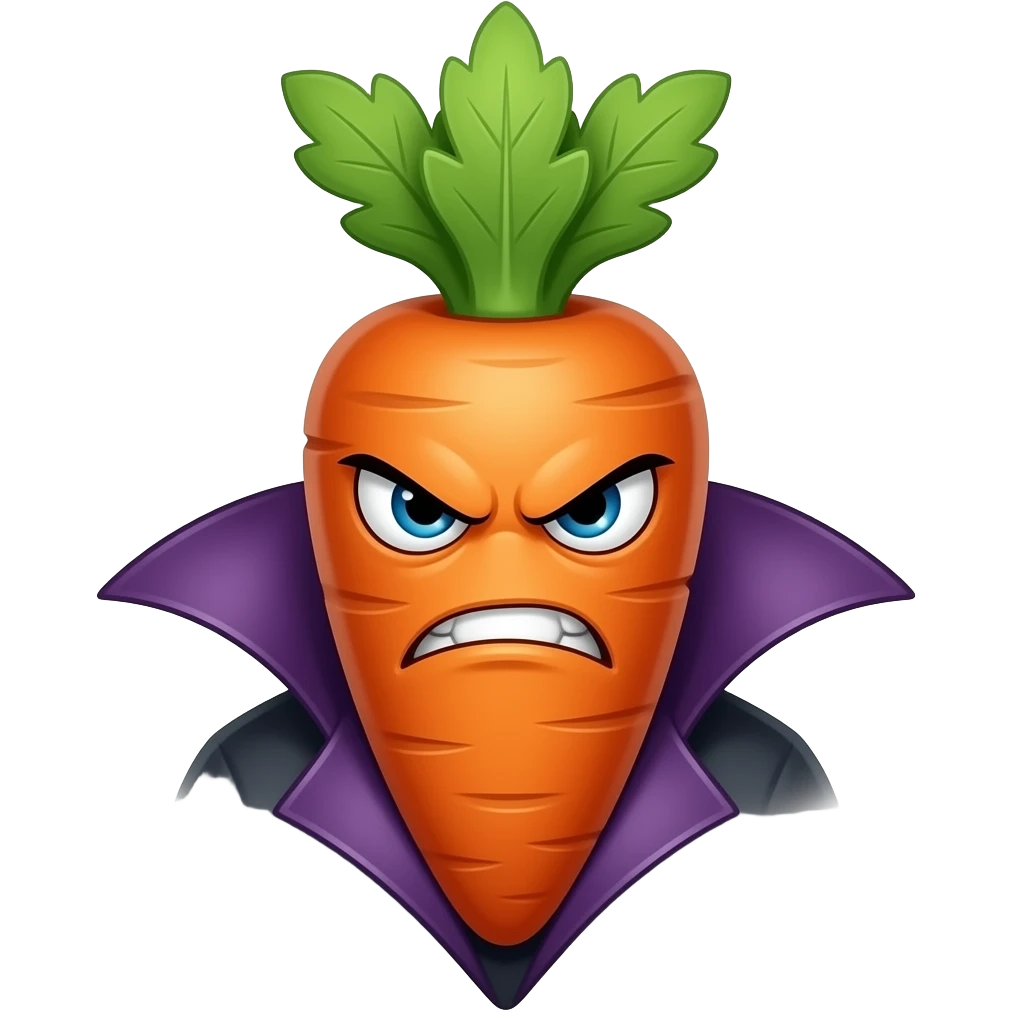carrot villain angry emoji