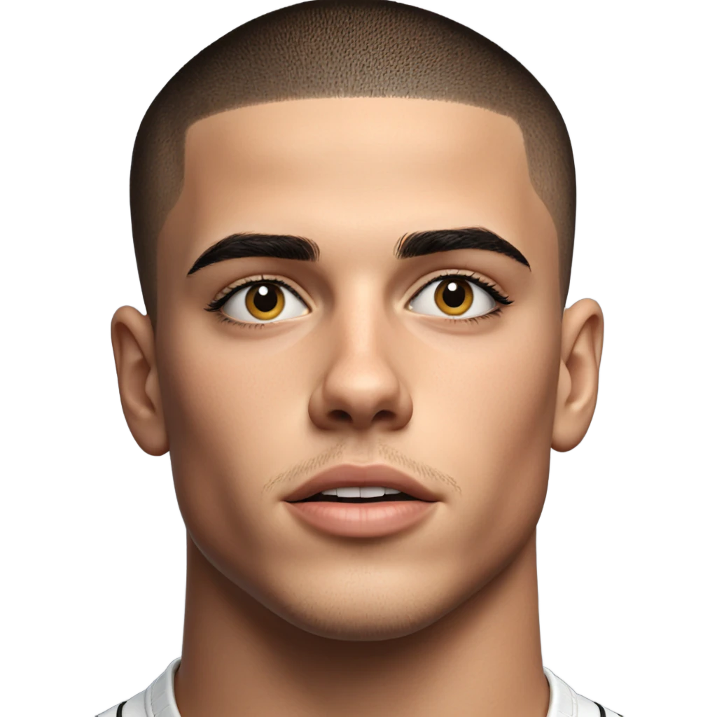 boy with buzz cut portrait emoji