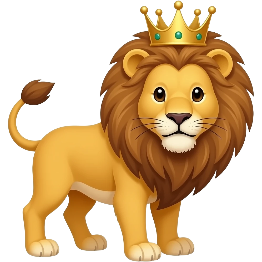 Lion with crown emoji