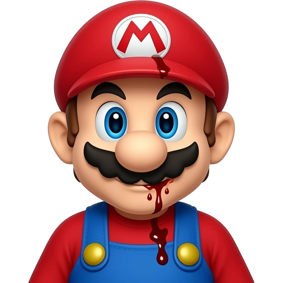mario bleeding emoji