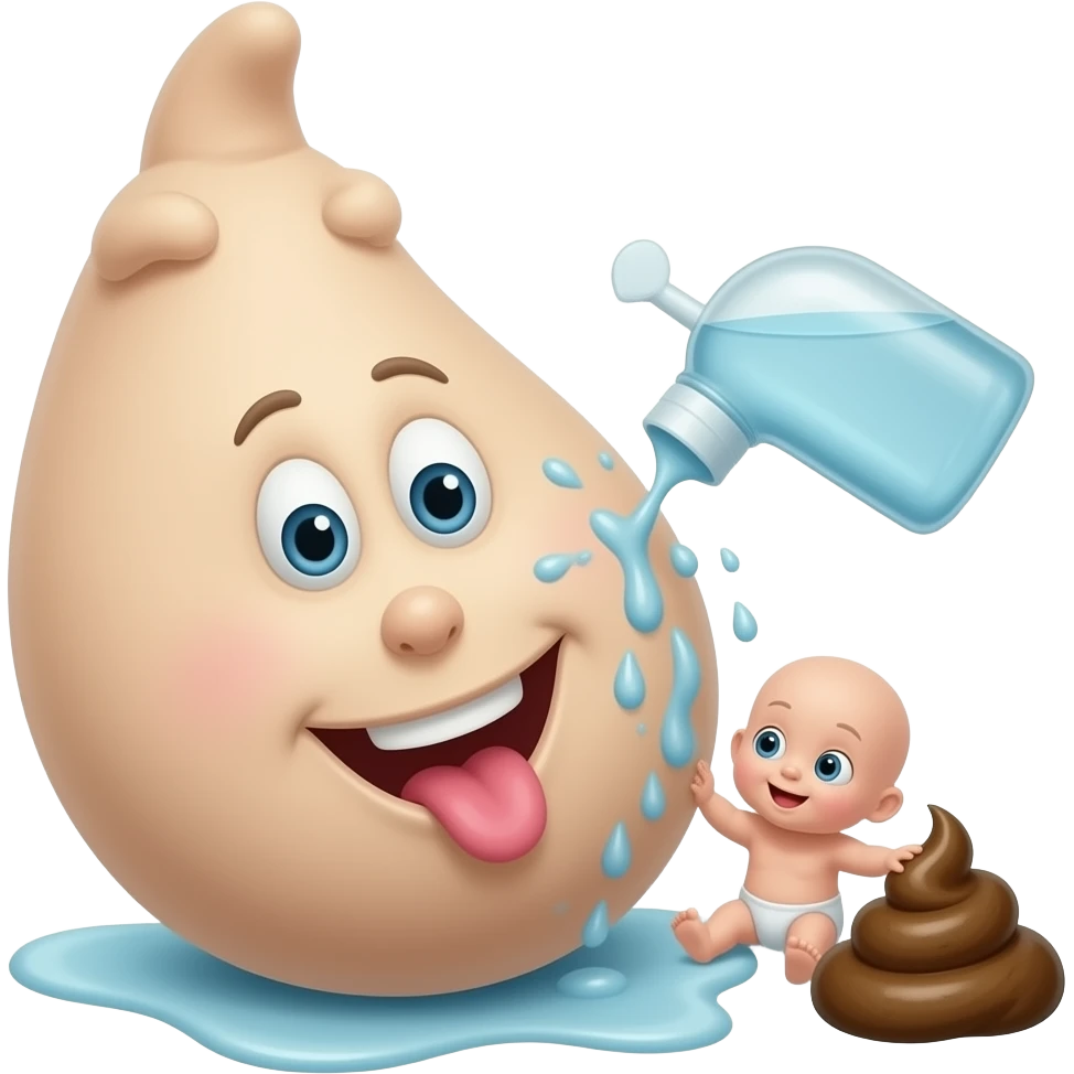 Diddy's dick being washed by baby oil and baby poop emoji