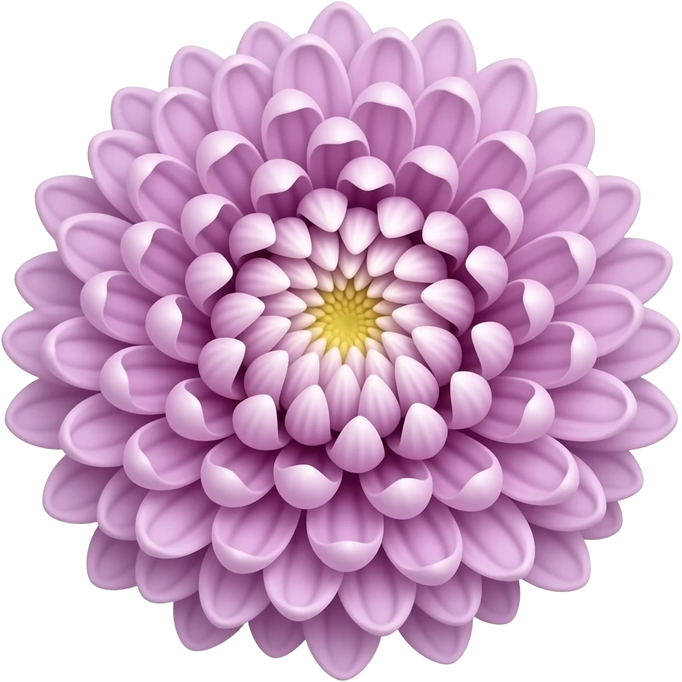 Mauve japanese spider chrysanthemum emoji