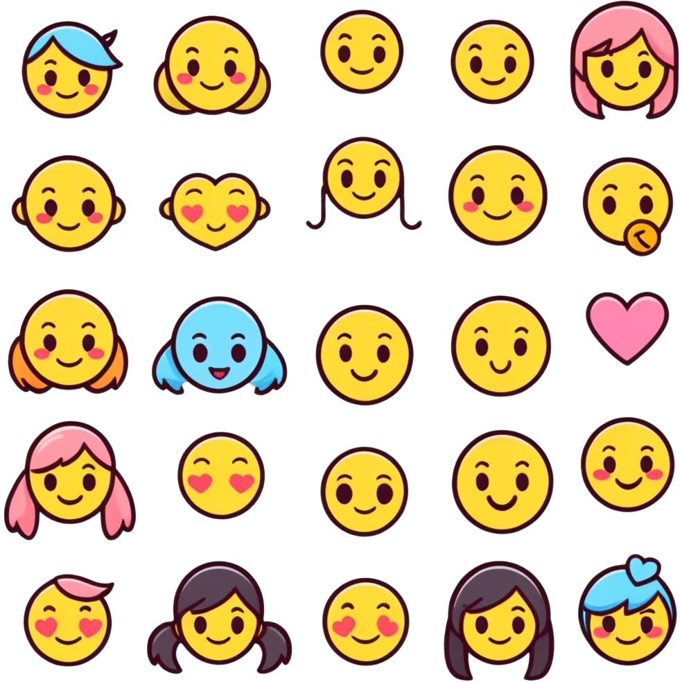 Girly emojis  emoji