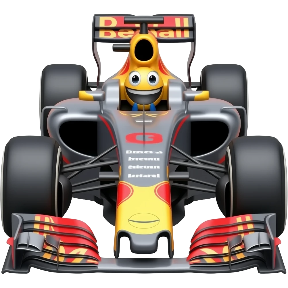 Emoji style formula 1 car emoji