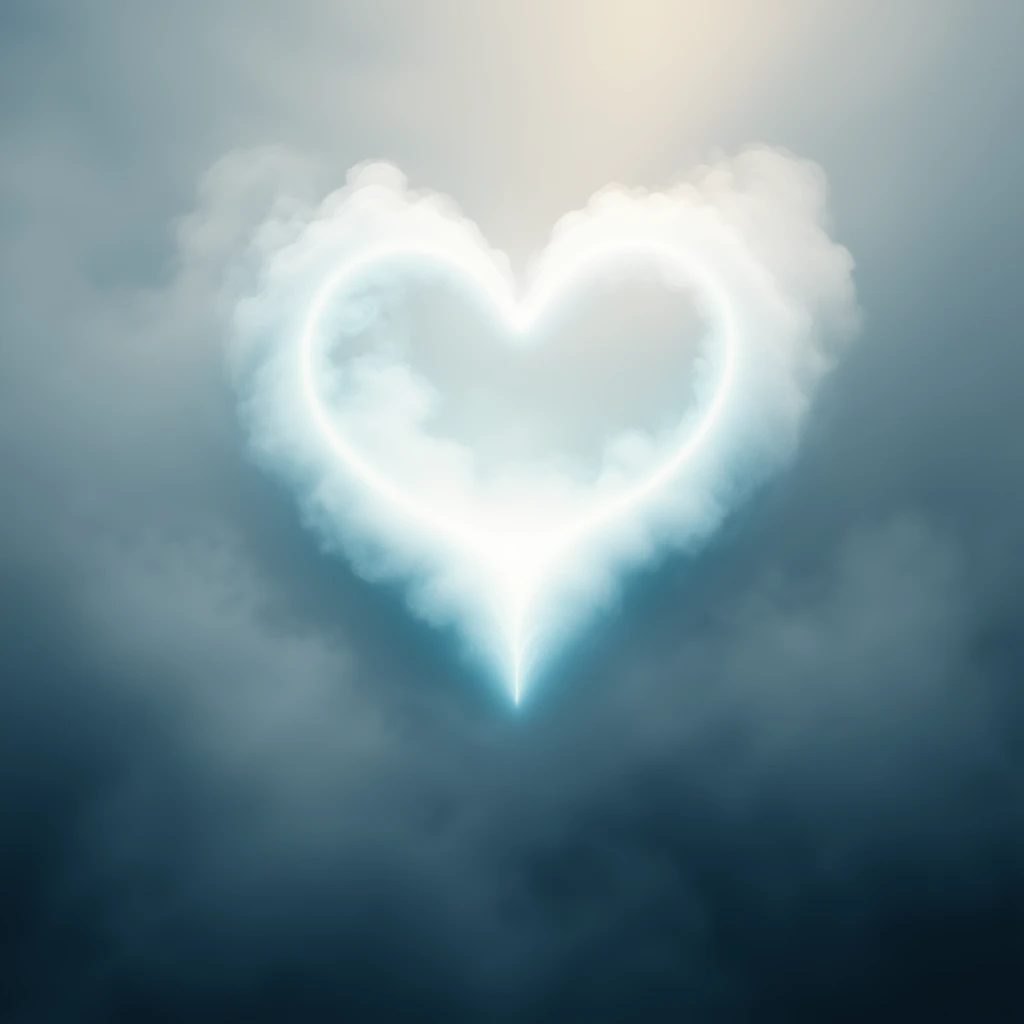 heart with a swirling mist emoji