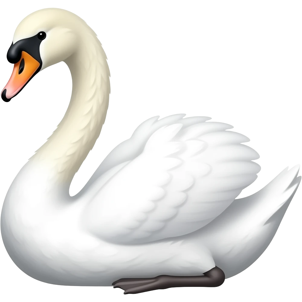 White swan emoji emoji