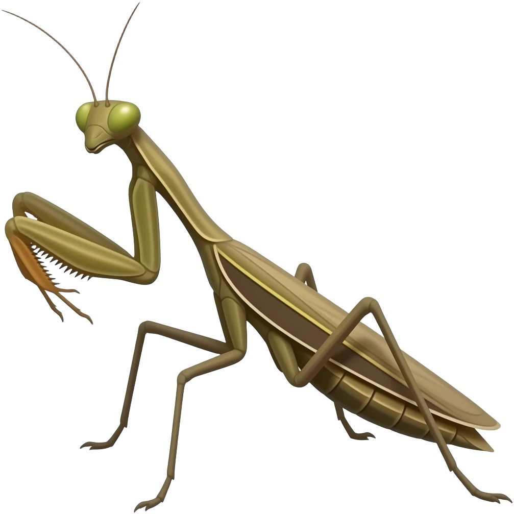 brown leafy mantis emoji