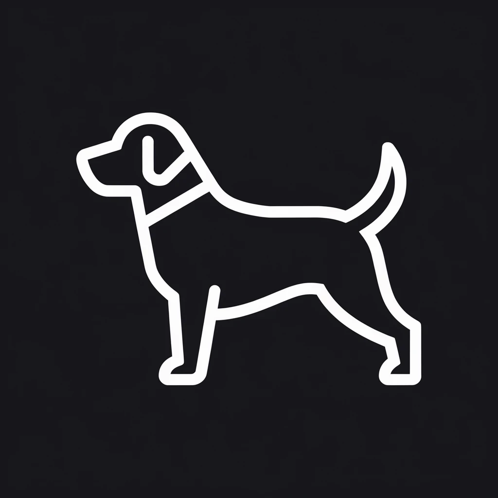 Dog icon black silhouette emoji