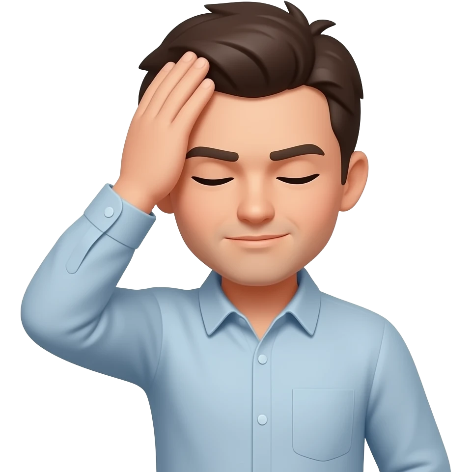 Hitting head emoji emoji