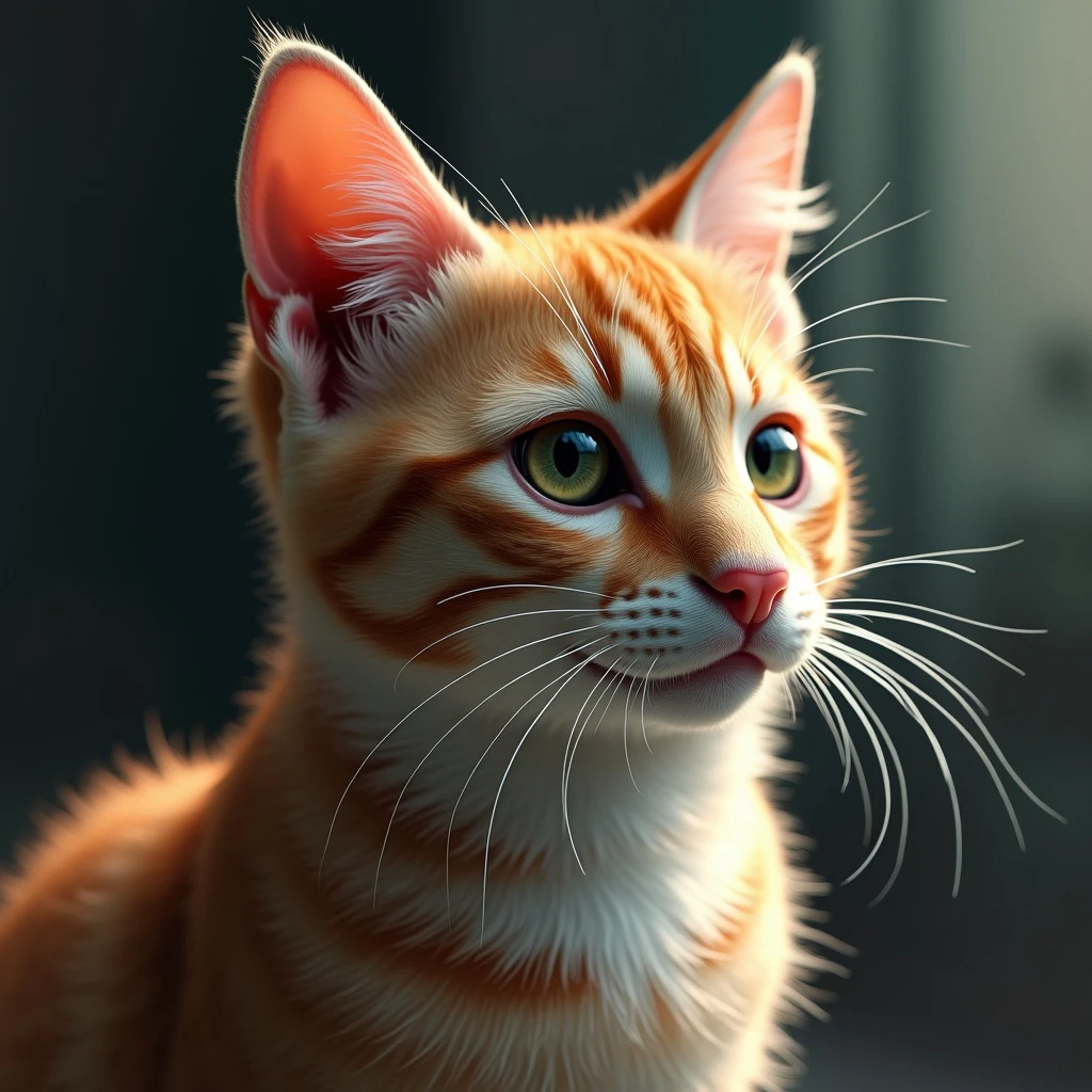 realistic cat from a side angle emoji