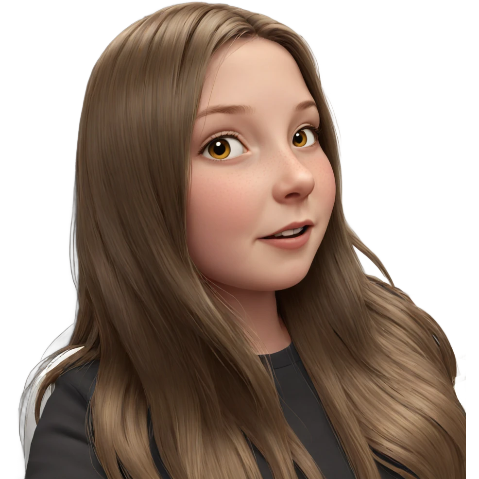 realistic portrait of girl emoji