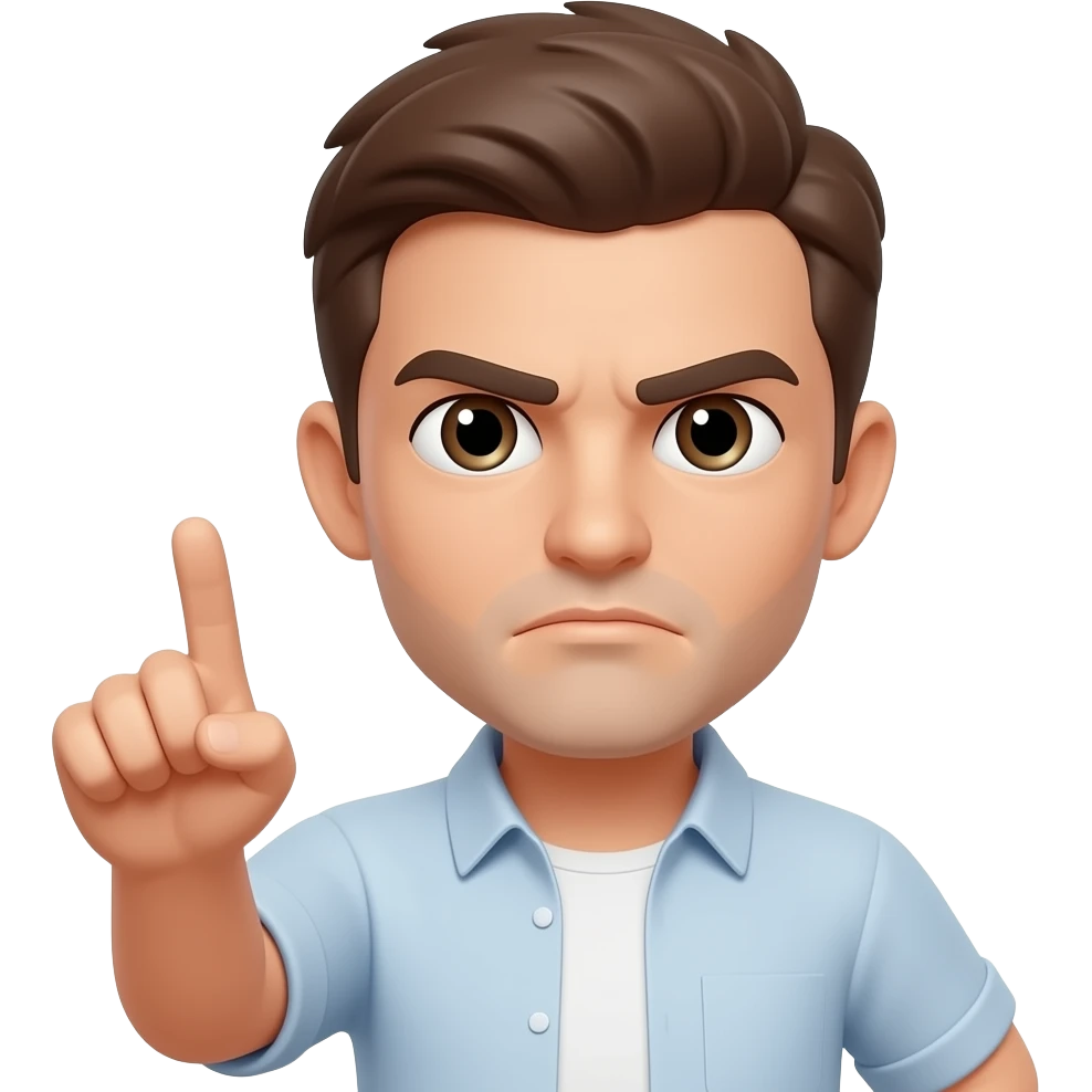 Un emoji que refleje la accion "criticar" emoji