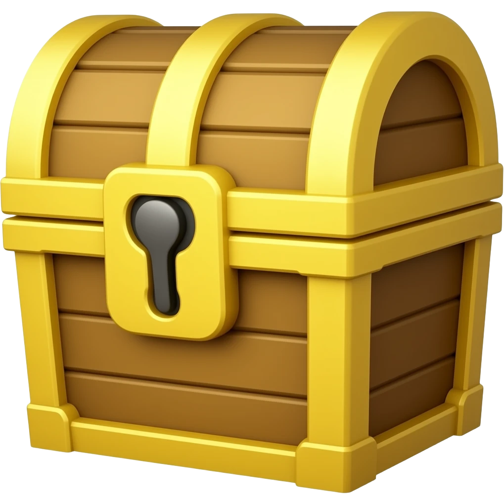 need gold treasure chest emoji