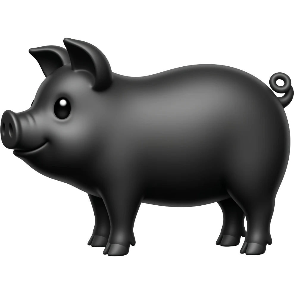 black pig emoji to copy and paste emoji