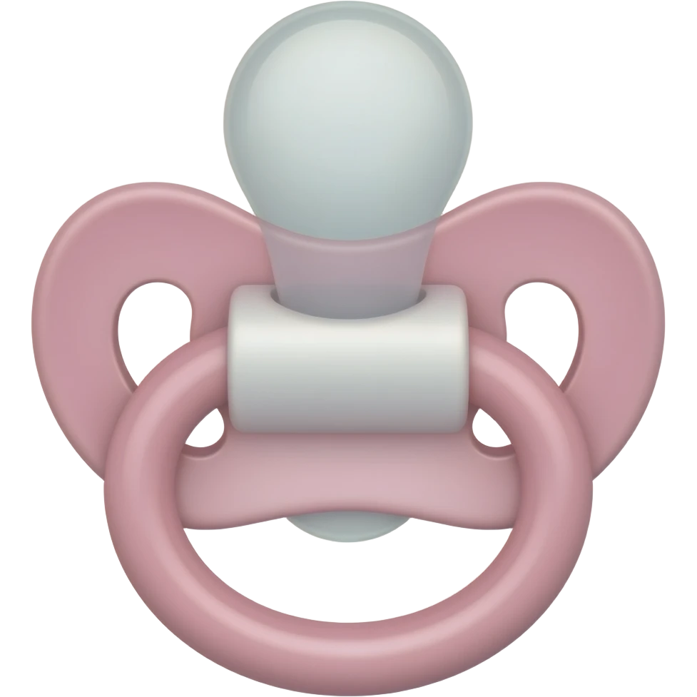 light pink baby pacifier emoji