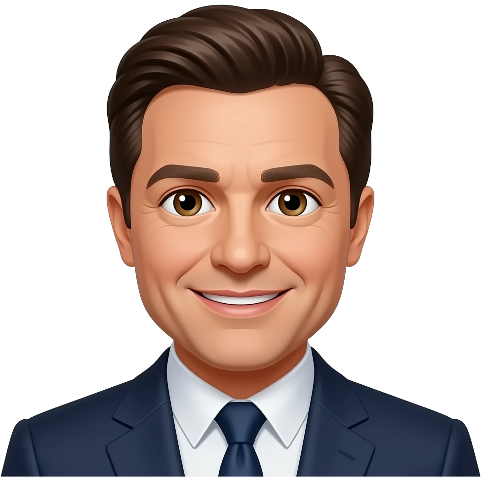 Jimmy Fallon with brown eyes emoji