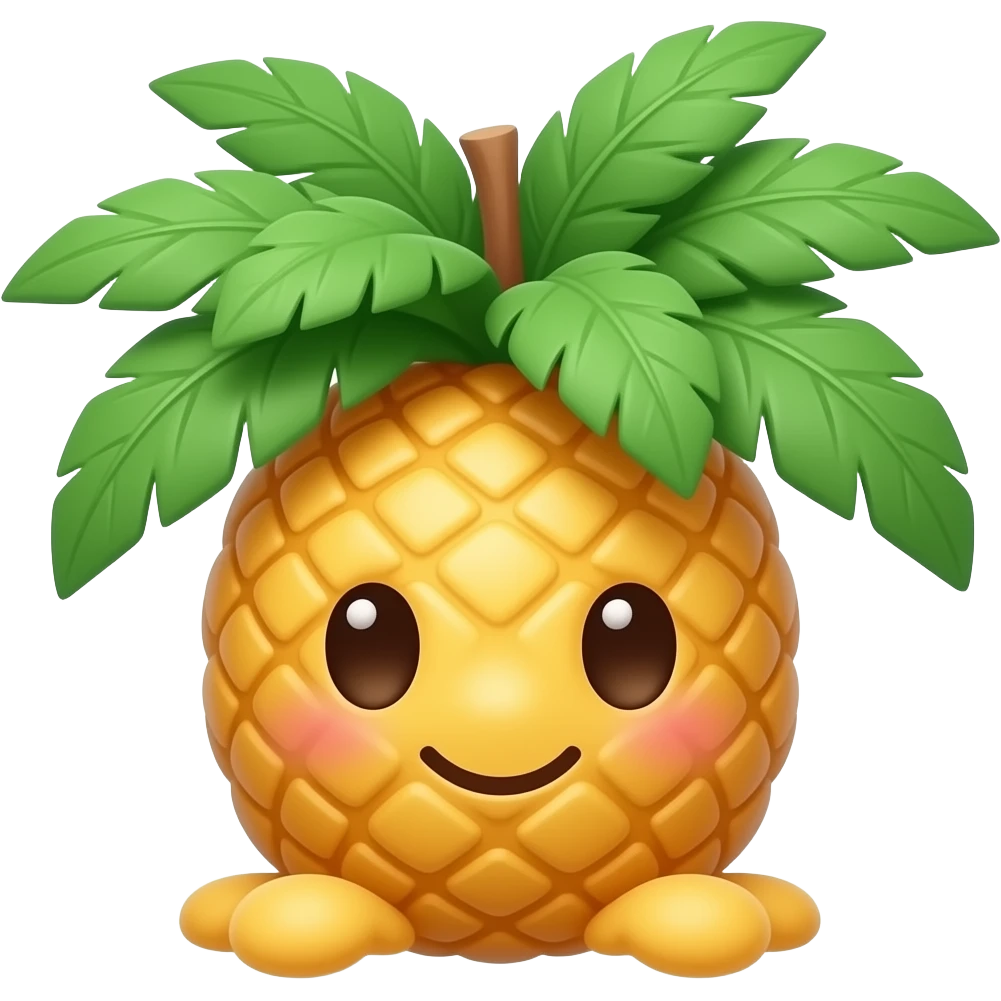 Kawaii fruto de palma europea emoji