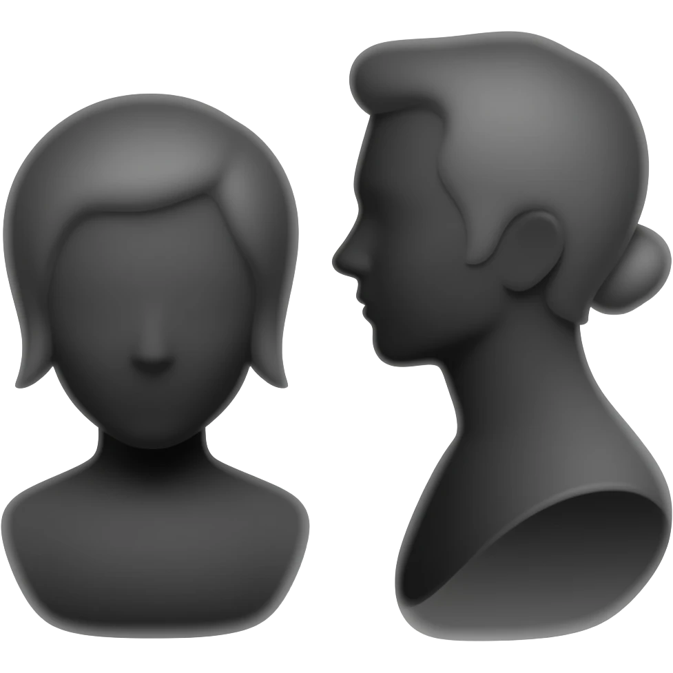 Busts in Silhouette emoji