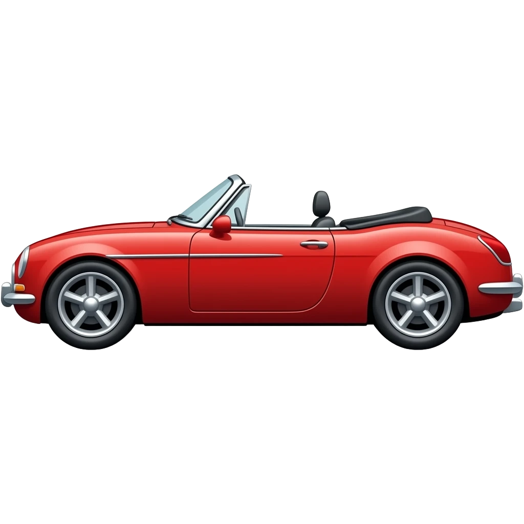 Red convertible Side View emoji