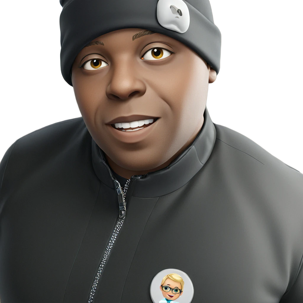 smiling boy in black jacket emoji