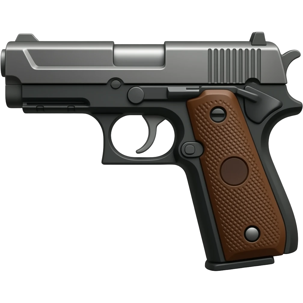 Realistic gun emoji