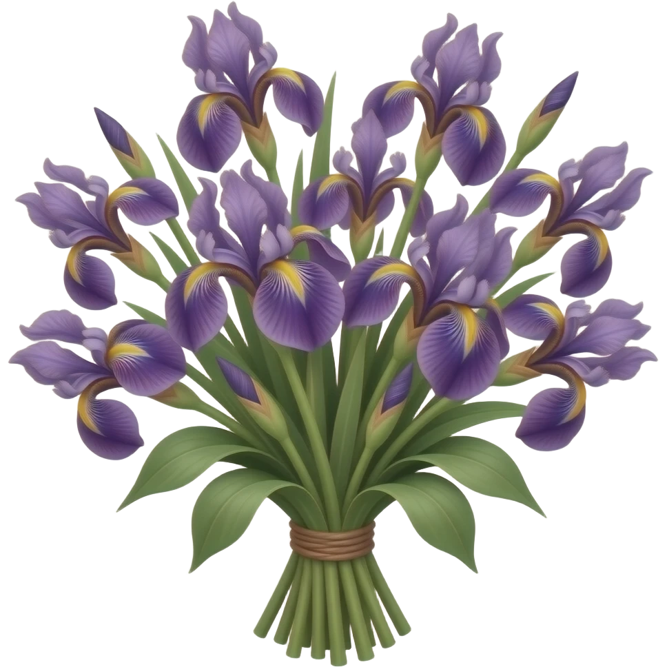 Mor menekşe buketi ama daha estetik ve gercekci kurdake olmasın ve solmus olsun emoji