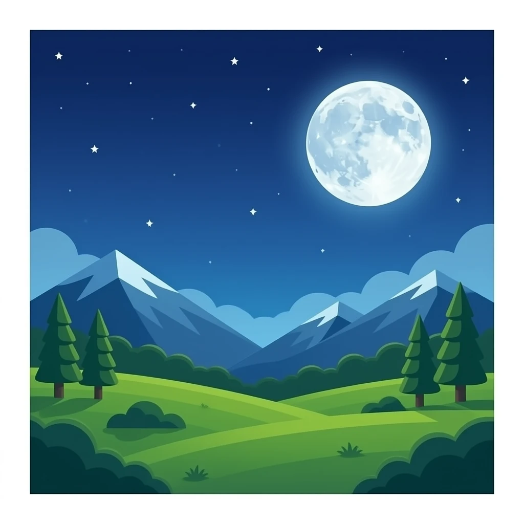 Can u add moon in the back emoji