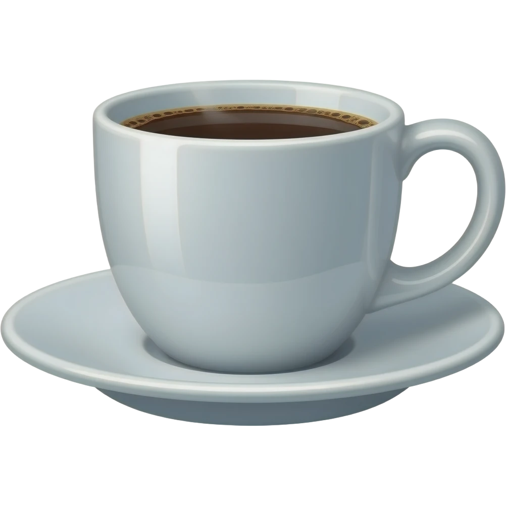 black coffee in a tall coffee cup emoji