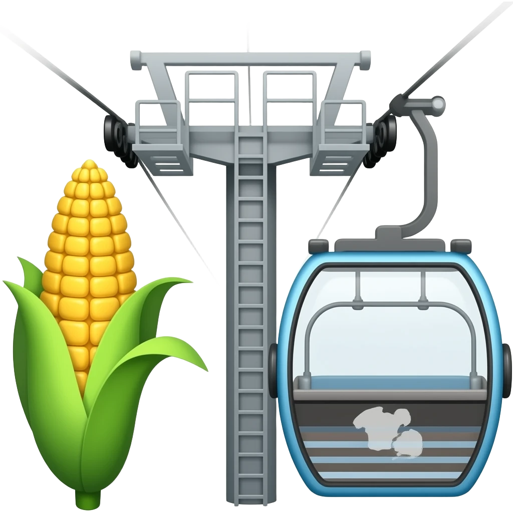 aerial tramway maize and blue michigan emoji