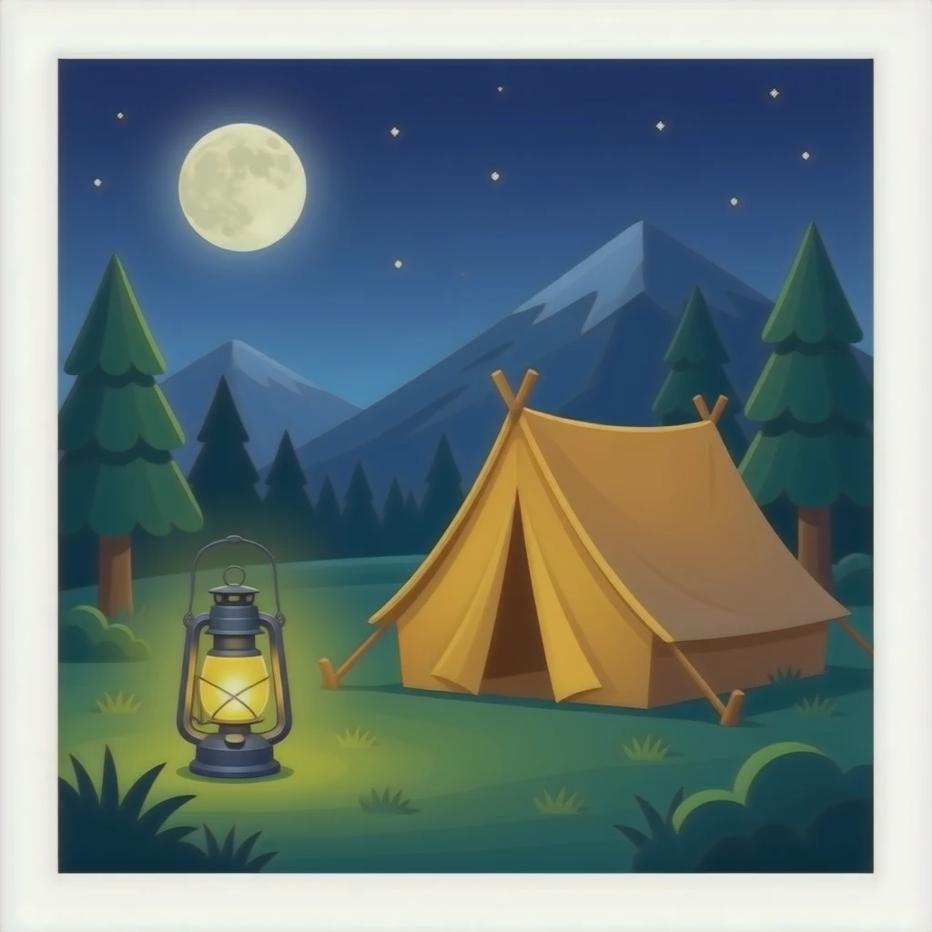 Lantern camp emoji