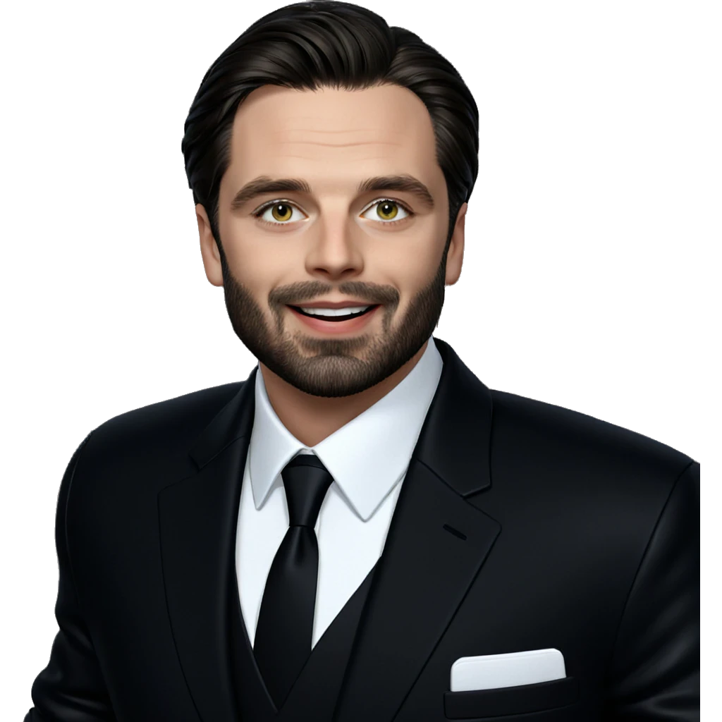 smiling boy in black jacket emoji