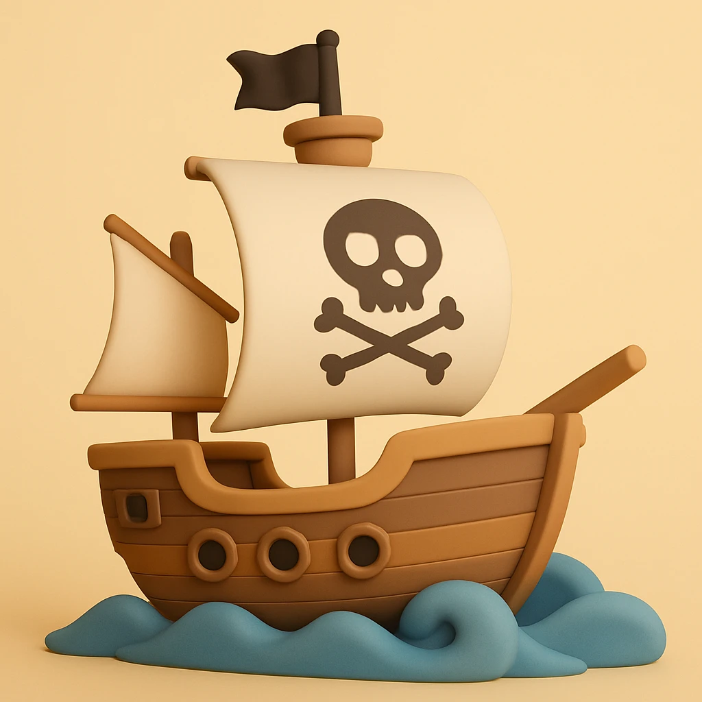 pirate ship emoji