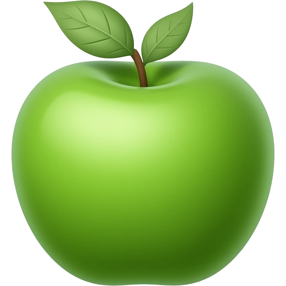 green apple emoji