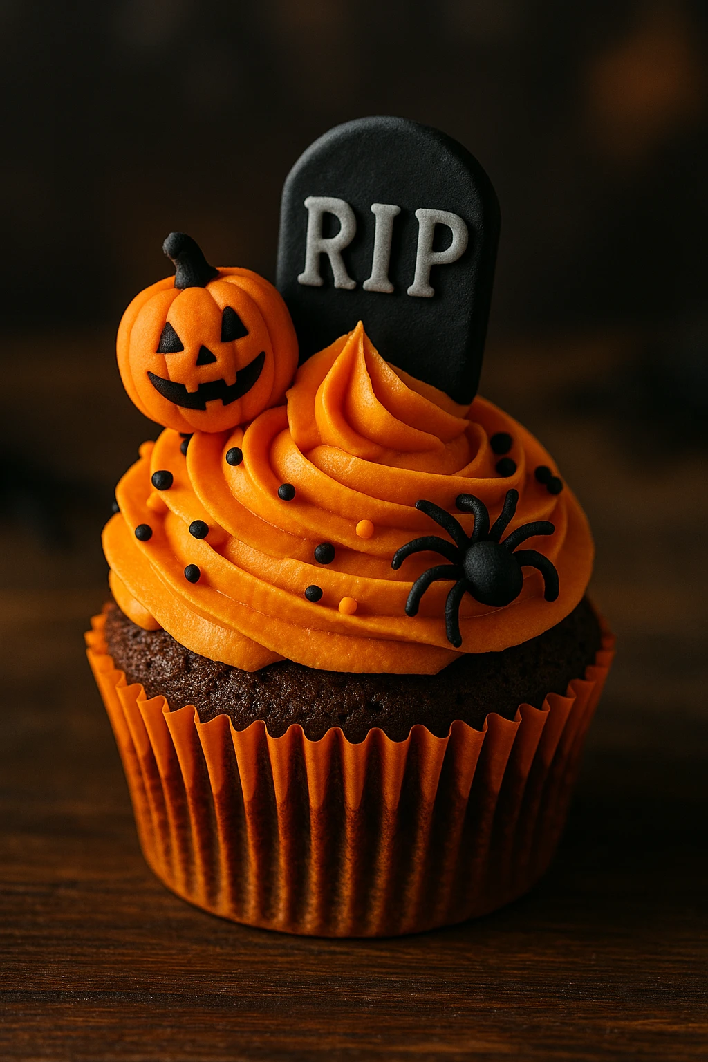 Halloween cupcake emoji
