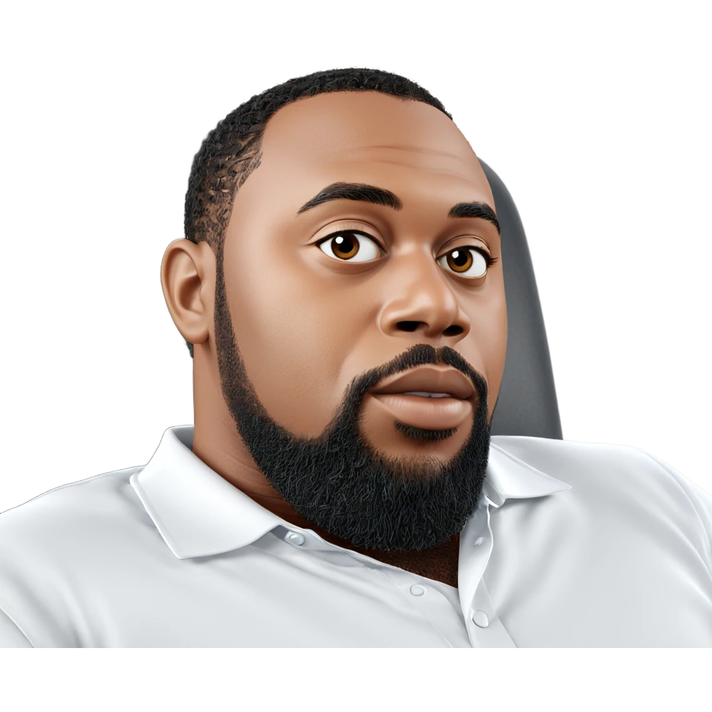 gazing male with beard emoji