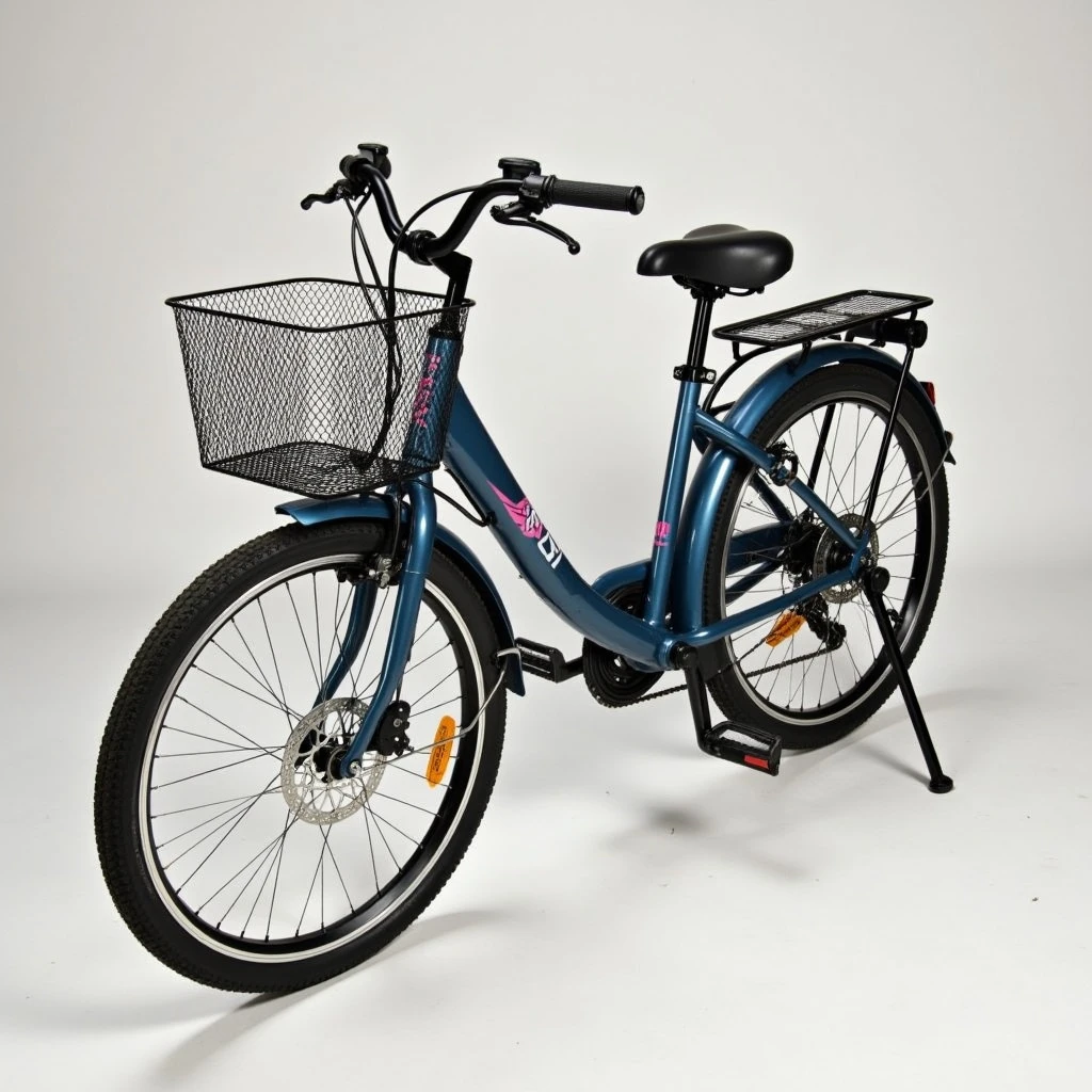 cycle with front basket emoji