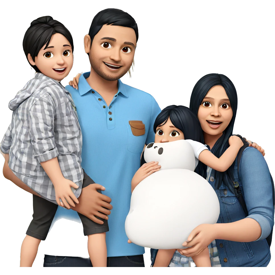 friends enjoying outdoors together emoji